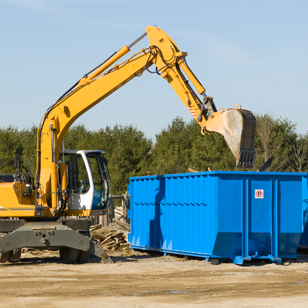 can i choose the location where the residential dumpster will be placed in Macks Creek Missouri